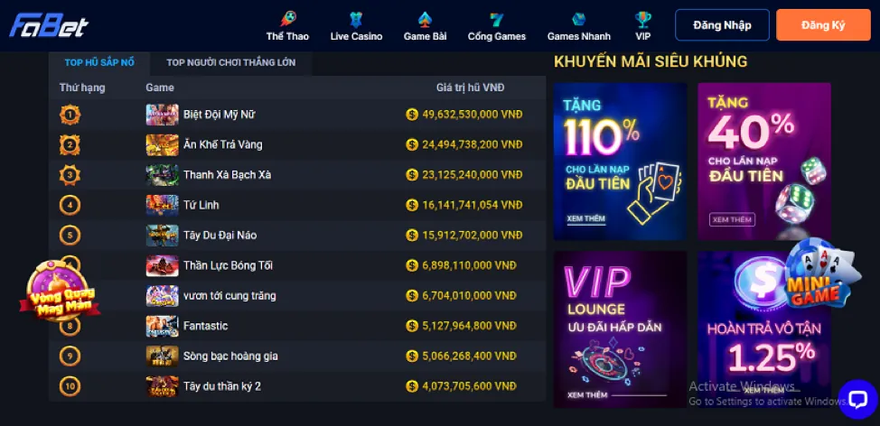 Thưởng chào mừng VIP Win55